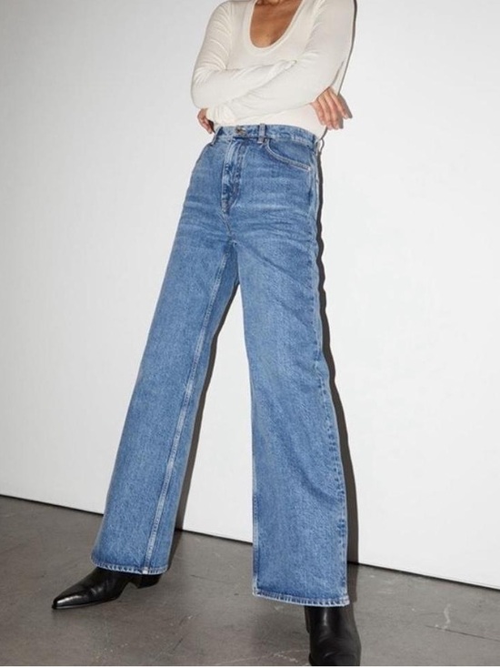 & Other Stories Denim - & Other Stories The Dear Cut 90s Wide Leg Jeans Medium Wash